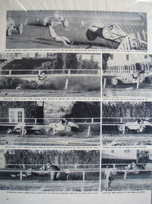 Black and white photo ad of Rex Mays