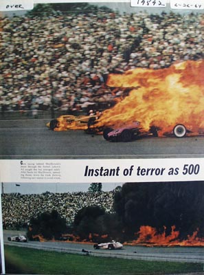Color photo ad of Dave MacDonalds