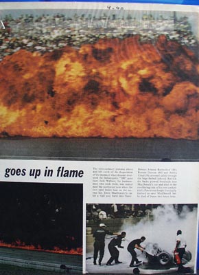 Color photo ad of Dave MacDonalds