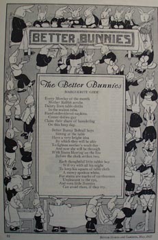 Black and white copy of The Better Bunnies by Marguerite Gode