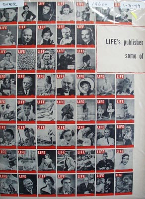 Life through Life covers Ad 1949. Ad was published 1/3/49