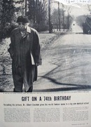 Dr. Albert Einstein 74th birthday giveaway photo Ad 1953.