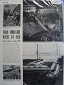 Pennsylvania railroad train jumps tracks in Woodbridge, N. J. killing 83