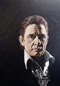 Color Johnny Cash illustration by Herb Davidson.