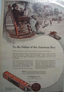 Colgate ribbon dental cream Ad 1923.