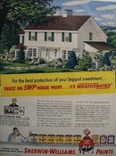 Sherwin-Williams weatherated paint Ad 1951.