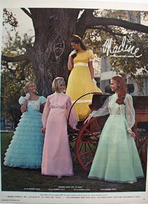 Nadine formal and party dresses Ad 1972