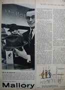 Mallory the smart mans hat Ad 1955.