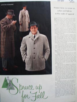 Colliers mens wear spruces up the fall Ad 1955.