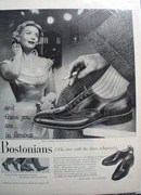 Bostonians the shoe with the dress rehearsal Ad 1956.