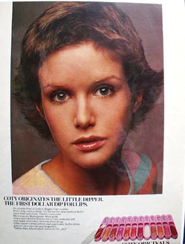 Coty originates the little dipper Ad 1972.