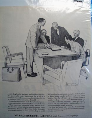 Massachusetts Mutual protecting your family Ad 1962