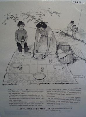 Massachusetts Mutual tomorrows problems Ad 1962.