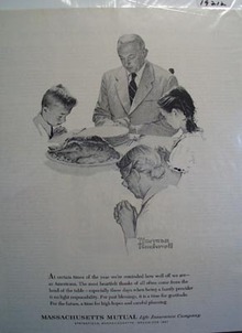 Massachusetts Mutual prayer for a bright future Ad 1962.