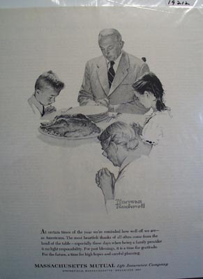 Massachusetts Mutual prayer for a bright future Ad 1962.