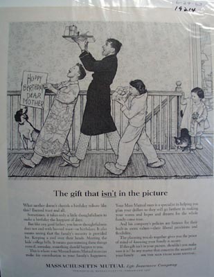 Massachusetts Mutual family security Ad 1963