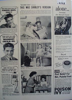 Shirley Temple versions Ad 1949.
