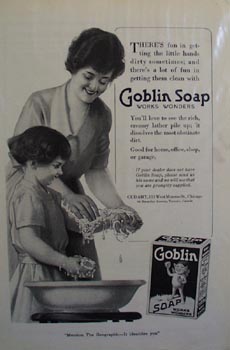 Goblin soap works wonders Ad 1919.