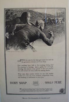 Ivory soap the athletes choice Ad 1920.