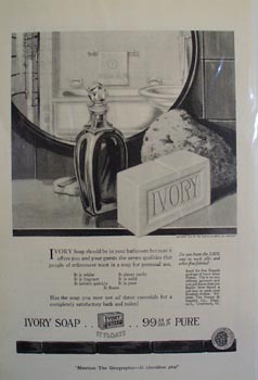 Ivory soap the ladys choice Ad 1920