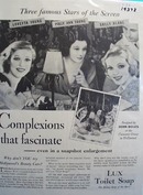 Lux soap Hollywoods beauty care Ad 1933.