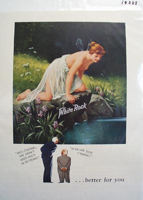 White Rock better for you Ad 1936.