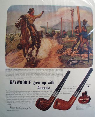 Kaywoodie sweeter as the years go by Ad 1946.