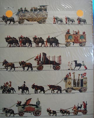 Forty horse circus spectacle Ad 1954.