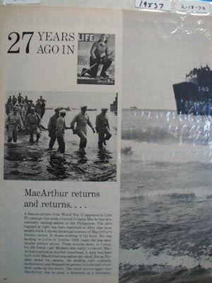 MacArthur returns Ad 1972.