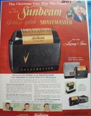 Sunbeam Shavemaster Christmas Ad 1956