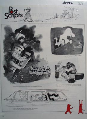 Post Scripts A Page of Cartoons. 1968