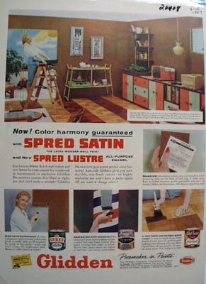 Glidden Paint Color Harmony Ad 1957