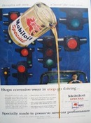Mobiloil Stops Corrosive Wear Ad 1957