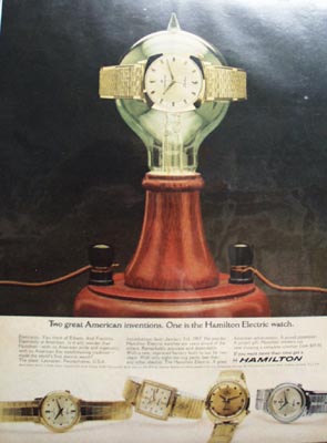 Hamilton Watch American Invention Ad 1965