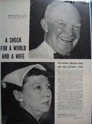 President & Mrs. Dwight D Eisenhower Article & Pictures 1956