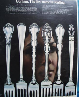 Gorham First Name in Sterling Ad 1972