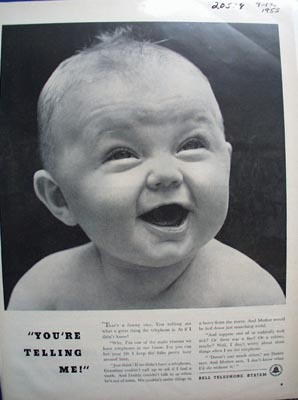 Bell Telephone You're Telling Me Ad 1955