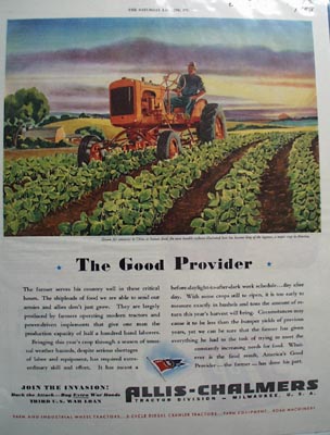 Allis Chalmers The Good Provider Ad 1943