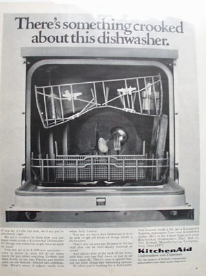 Kitchen Aid Something Crooked Ad 1968