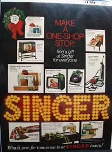 Singer Make a One-Shop Stop ad 1968