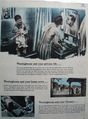 Westinghouse & Your Private Life Ad 1944