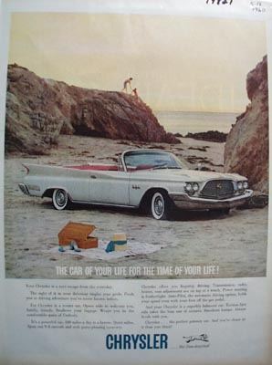 Chrysler The Car Of Your Life Ad 1960