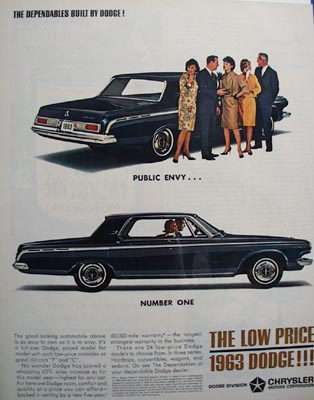 Dodge Public Envy Number One Ad 1963