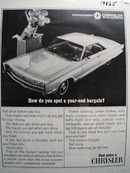Chrysler Spot A Year End Bargain Ad 1966