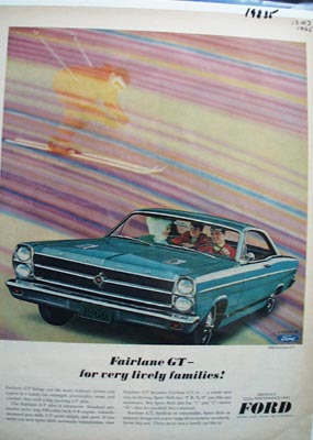 Ford For Very Lively Families Ad 1965