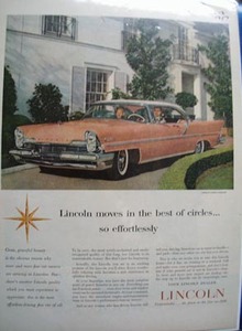 Lincoln Moves IN Best of Circles Ad 1957