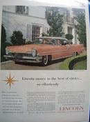 Lincoln Moves IN Best of Circles Ad 1957
