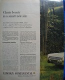 Lincoln Continental Classic Beauty Ad 1960