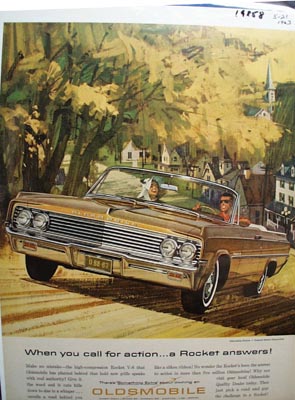 Oldsmobile A Rocket Answers Ad 1963