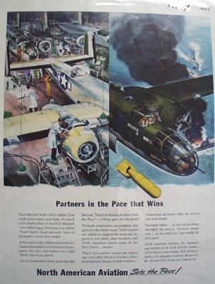 No. American Aviation Partners In Pace Ad 1944